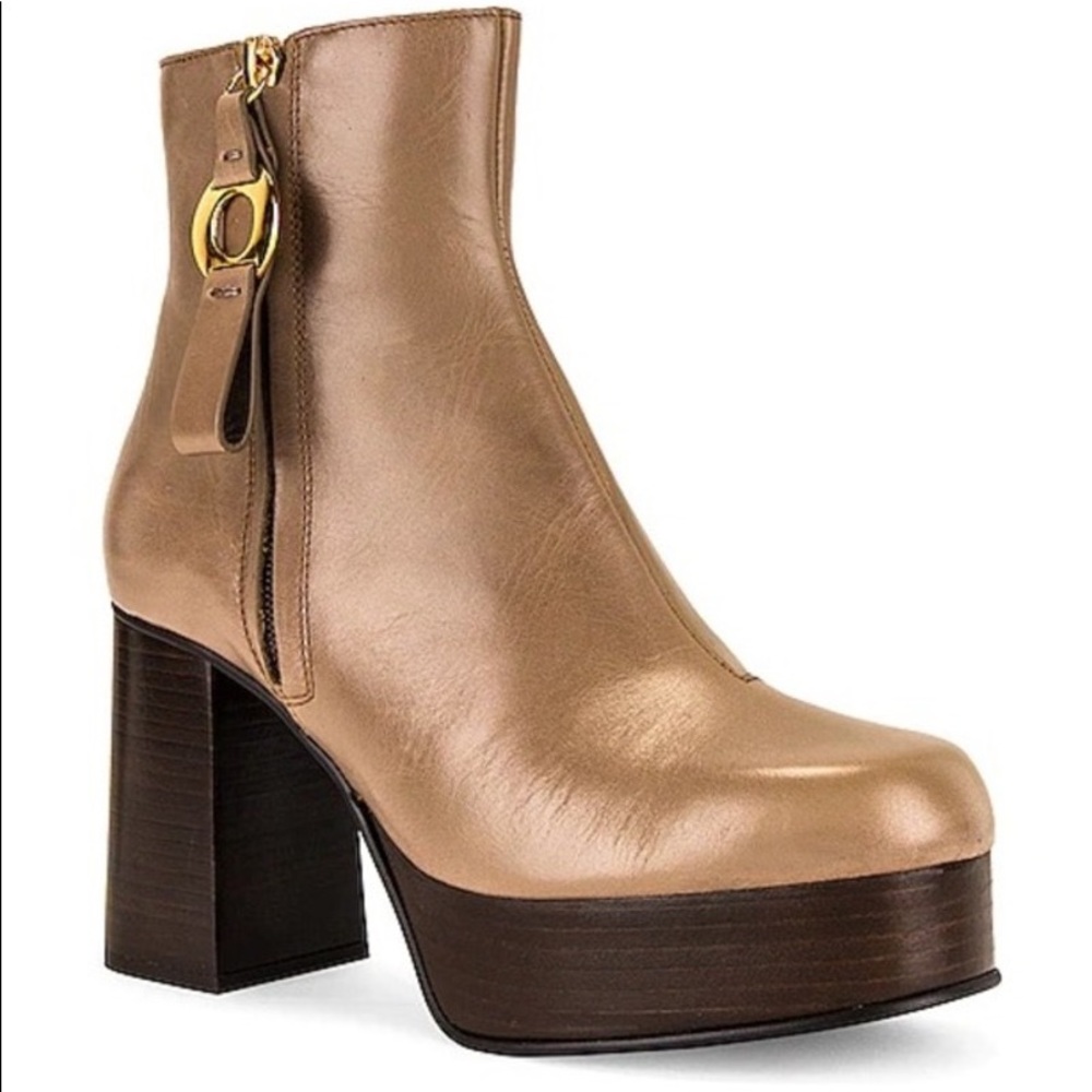 Giuly Platform Bootie in Terra
